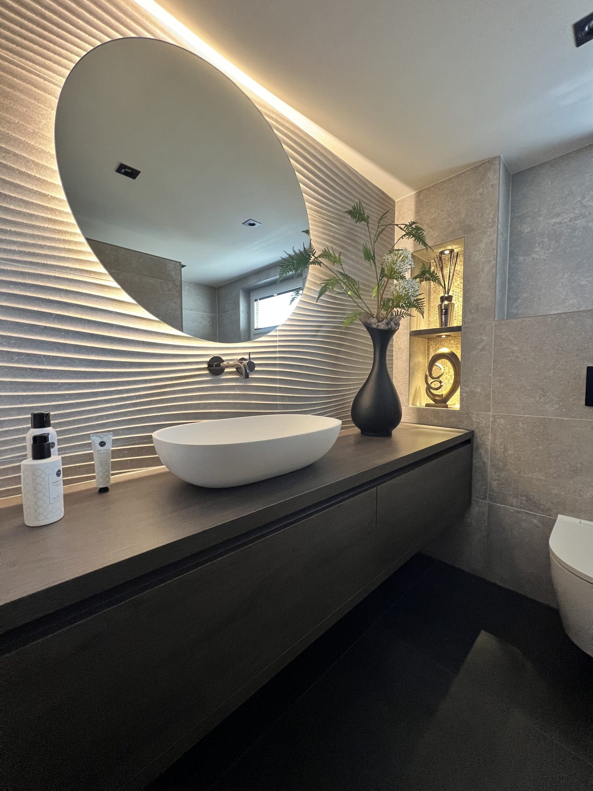 Badkamer in rustige sfeer