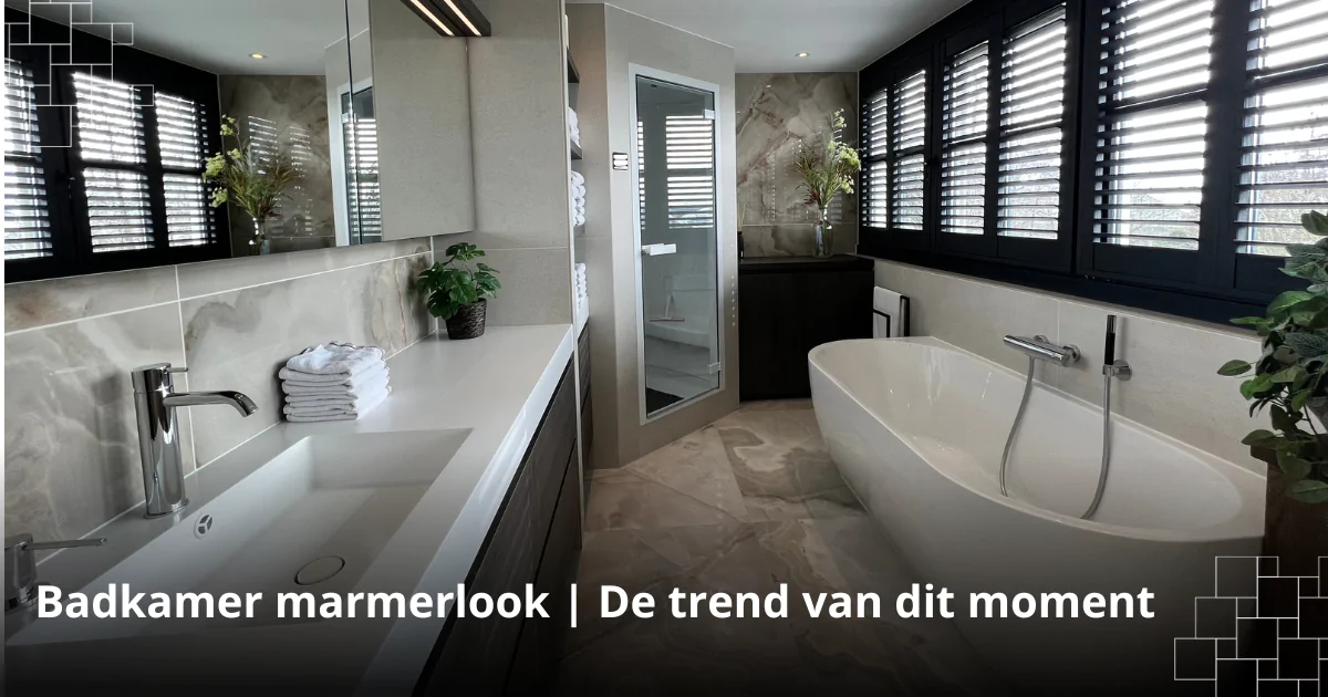 Badkamer marmerlook